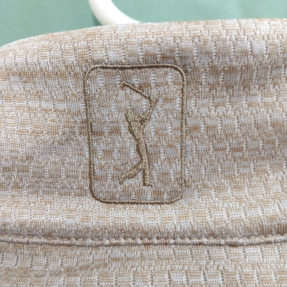 PGA TOUR Men's XL Gold Mock Neck 1/4 Zip Pullover Golf Sport Shirt Long Sleeve - Picture 14 of 16